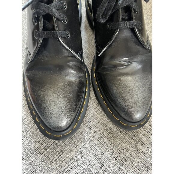 Dr Doc Martens Dupree 3 Eye Silver Arcadia Rub Off Sz 7 US Rockabilly Punk - Picture 4 of 13